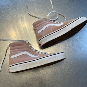 Vans high tops suede/canvas